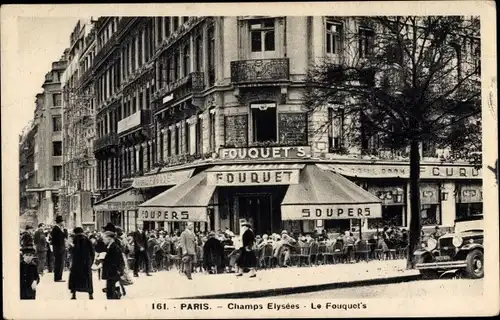 Ak Paris VIII. Arrondissement Élysée, Champs Elysees, Le Fouquet's