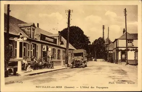 Ak Noyelles sur Mer Somme, L'Hotel des Voyageurs