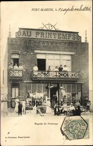 Ak Fort Mahon Somme, Magasin du Printemps