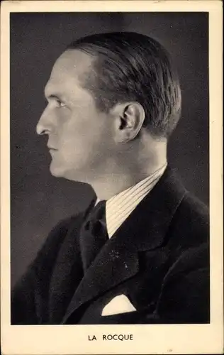 Ak Schauspieler Rod La Rocque, Portrait im Anzug