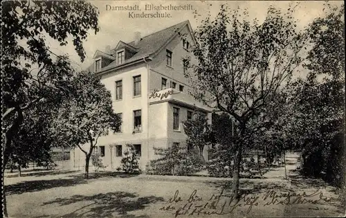 Ak Darmstadt in Hessen, Elisabethenstift, Kinderschule