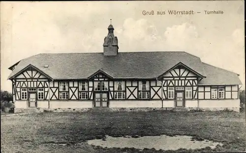 Ak Wörrstadt in Rheinhessen, Turnhalle