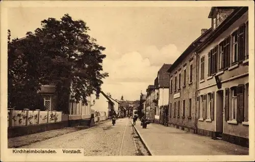 Ak Kirchheimbolanden in der Pfalz, Vorstadt, Straßenpartie