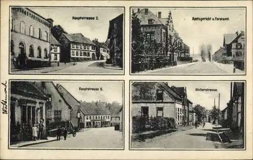 Ak Waldmohr in der Pfalz, Amtsgericht, Hauptstraße, Höcherstraße, Forstamt