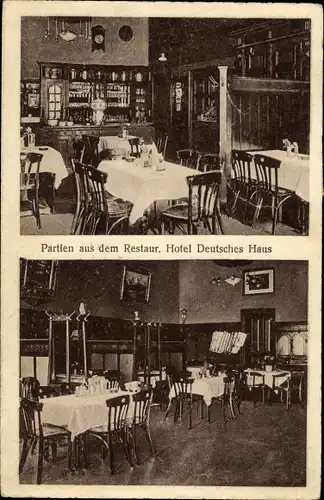 Ak Hagen in Westfalen, Hotel Deutsches Haus, Restaurant, Bahnhofstraße 52