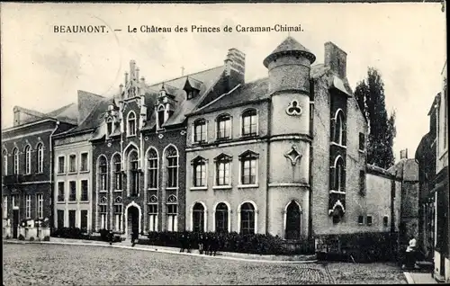 Ak Beaumont Wallonien Hennegau, Le Chateau des Princes de Caraman Chimay