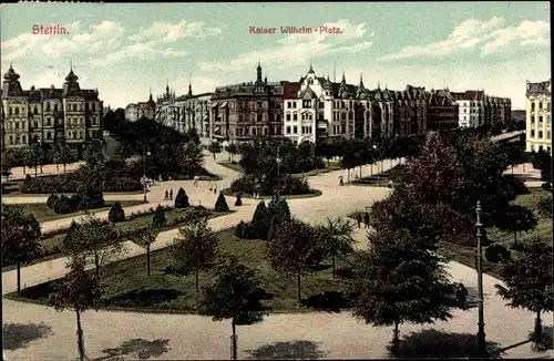 Ak Szczecin Stettin Pommern, Kaiser Wilhelm Platz
