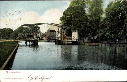 Ak Nieuwersluis Stichtse Vecht Utrecht, Hebebrücke