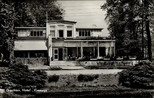 Ak Drachten Friesland Niederlande, Hotel Vreewijk