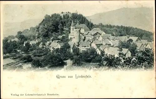 Ak Lindenfels im Odenwald, Gesamtansicht