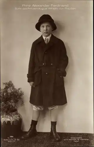 Ak Prinz Alexander Ferdinand von Preußen, Liersch 7968