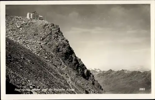 Ak Obergurgl Gurgl in Tirol, Ramolhaus, Bergpanorama