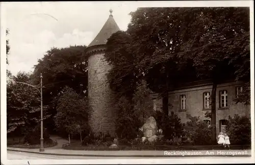 Ak Recklinghausen im Ruhrgebiet, Herzogswall