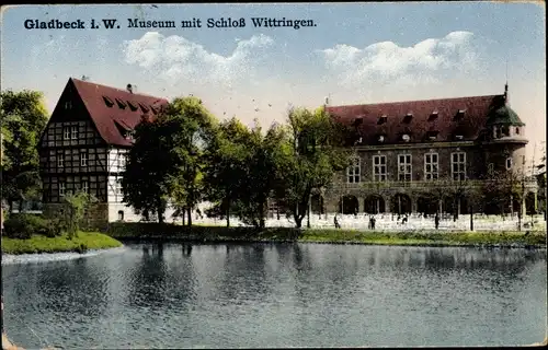 Ak Gladbeck im Ruhrgebiet, Schloss Wittringen, Museum