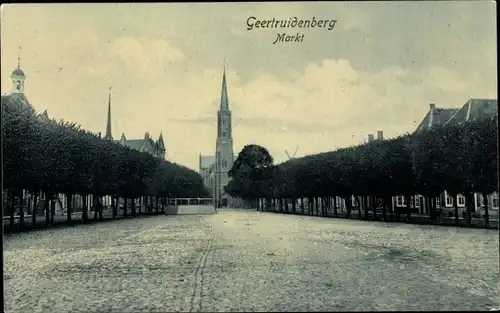 Ak Geertruidenberg Nordbrabant Niederlande, Markt