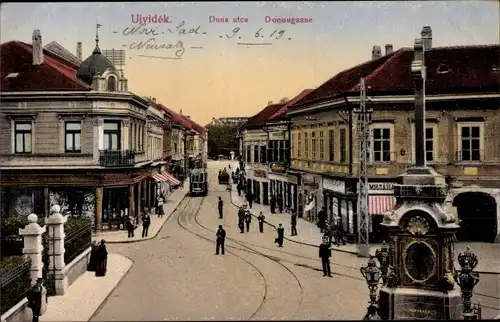 Ak Novi Sad Újvidék Neusatz Serbien, Donaugasse