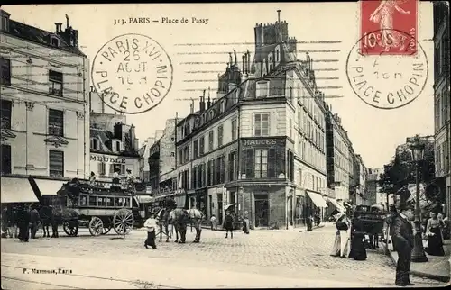 Ak Paris XVI. Arrondissement Passy, Place de Passy