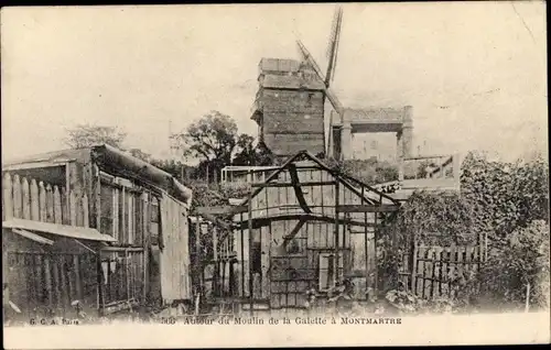 Ak Paris XVIII. Arrondissement Buttes-Montmartre, Moulin de la Galette