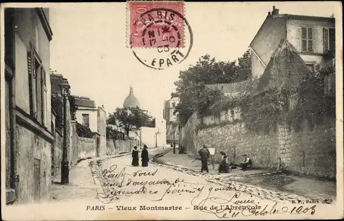 Ak Paris XVIII. Arrondissement Buttes-Montmartre, Rue de l'Abreuvoir