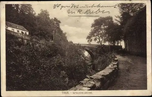 Ak Trier an der Mosel, Napoleons Brücke