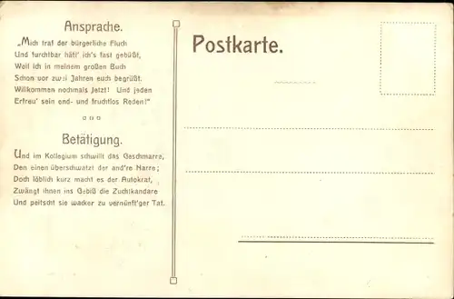 Künstler Ak Nürnberg in Mittelfranken Bayern, Gemeindewahl 1908, Gerner, Pestalozza