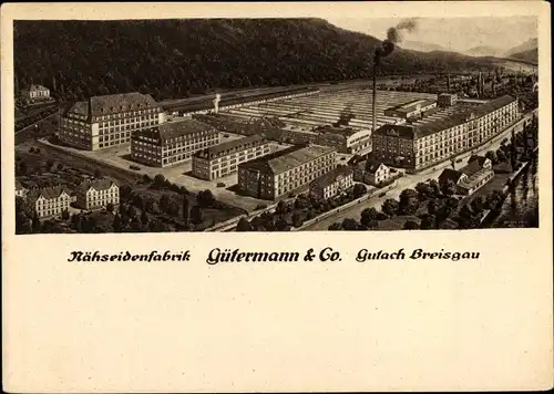 Ak Gutach im Breisgau Schwarzwald, Nähseidenfabrik Gütermann