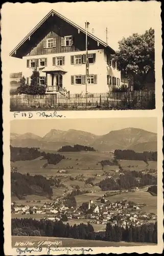 Ak Weiler Simmerberg im Allgäu, Ortsansicht, Hausansicht