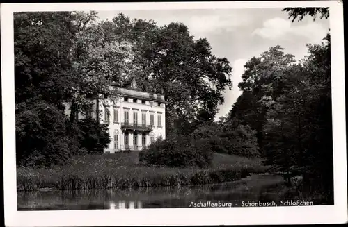 Ak Aschaffenburg in Unterfranken, Schönbusch, Schlösschen