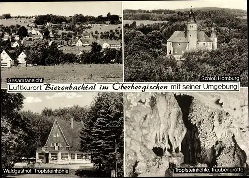 Ak Niederbierenbach Bierenbachtal Nümbrecht Oberbergischen Kreis, Schloss Homburg, Tropfsteinhöhle