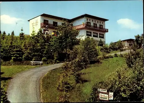 Ak Kroppach im Westerwald, Cafe Pension Berghof