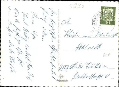 Ak Altenkirchen im Westerwald, Ehrenmal, Kölner Straße, Kloster Marienthal, Wiedpartie
