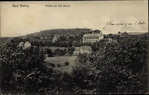 Ak Bad Berka in Thüringen, Partie an der Harth