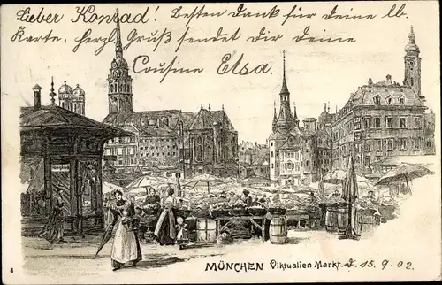 Litho München, Viktualienmarkt