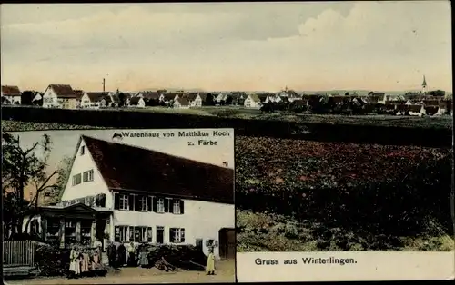 Ak Winterlingen Schwäbische Alb, Warenhaus, Blick auf den Ort