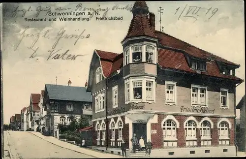 Ak Schwenningen am Neckar, Restaurant und Weinhandlung Friedrichsbad