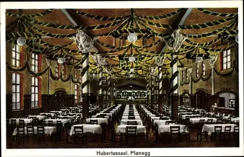 Ak Planegg in Oberbayern, Hubertussaal, Inh. Heide