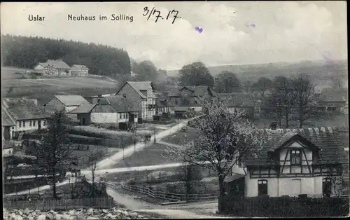 Ak Neuhaus im Solling Holzminden Niedersachsen, Ortspartie