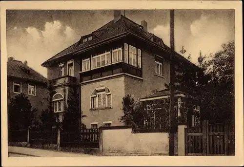 Ak Dresden Bühlau, Wohnhaus, Straßenansicht