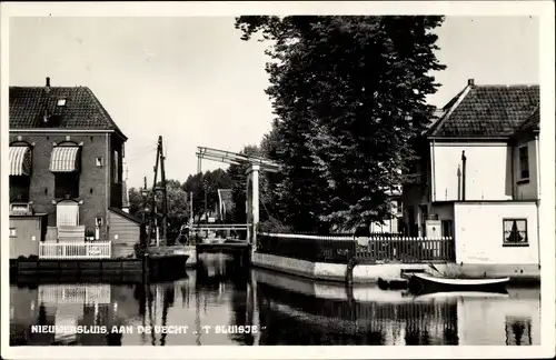 Ak Nieuwersluis Stichtse Vecht Utrecht, Aan de Vecht, 't Sluisje