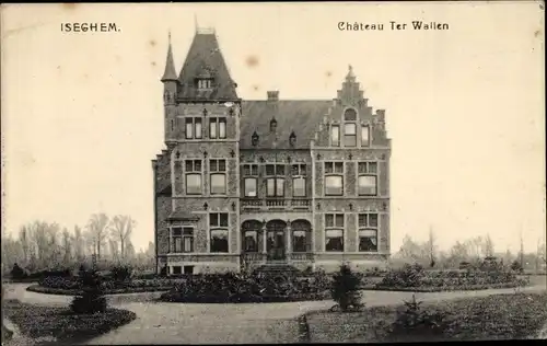 Ak Izegem Westflandern, Château Ter Wallen