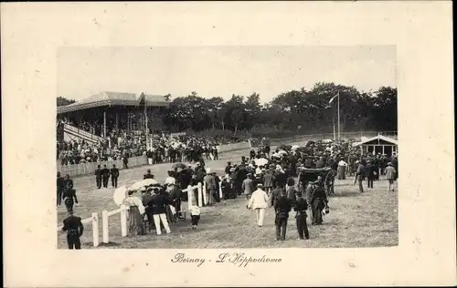 Ak Bernay Eure, L'Hippodrome