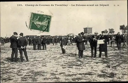 Ak Tremblay Seine Saint Denis, Champ de Courses, La Pelouse avant un Depart