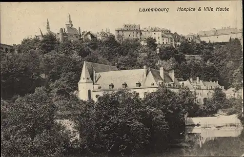 Ak Luxemburg Luxembourg, Hospice, Villa Haute