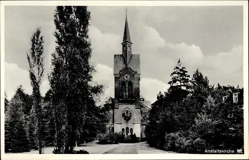 Ak Lüttringhausen Remscheid im Bergischen Land, Anstaltskirche, Stiftung Tannenhof