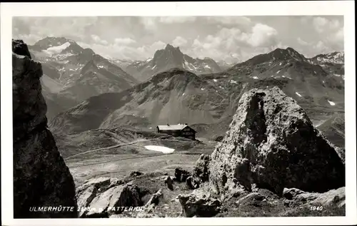 Ak Sankt Anton am Arlberg Tirol Österreich, Ulmerehütte, Pateriol