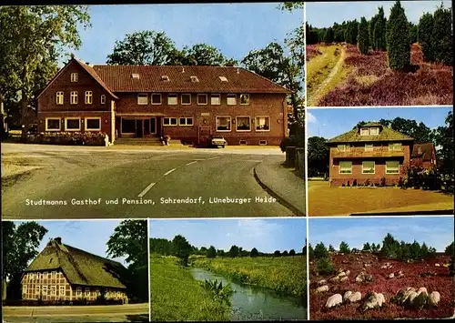 Ak Sahrendorf Egestorf in der Lüneburger Heide, Studtmanns Gasthof Zur grünen Aue