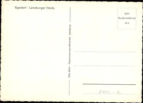 Ak Egestorf in der Lüneburger Heide, Dorfpartie