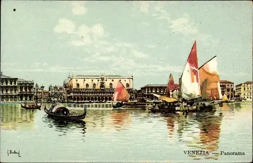 Künstler Ak Venezia Venedig Veneto, Panorama