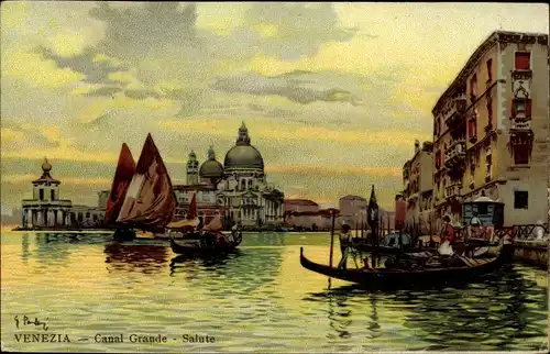 Künstler Ak Venezia Venedig Veneto, Canal Grande