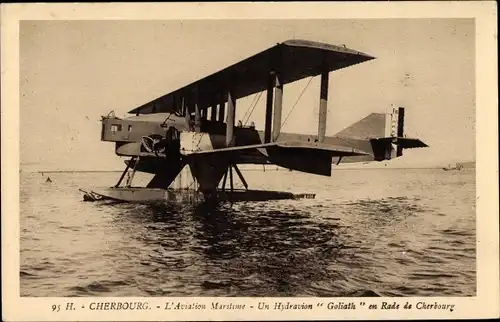 Ak L'Aviation Maritime, Un Hydravion Goliath en Rade de Cherbourg, Wasserflugzeug